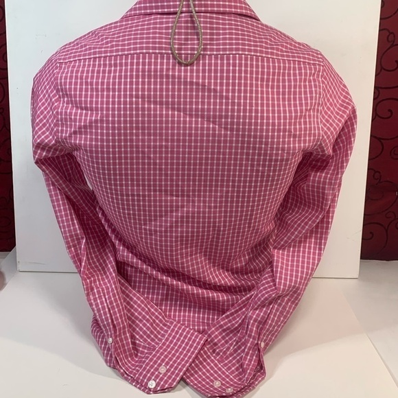 RW&Co Pink Plaid Dress Shirt - Picture 3 of 7